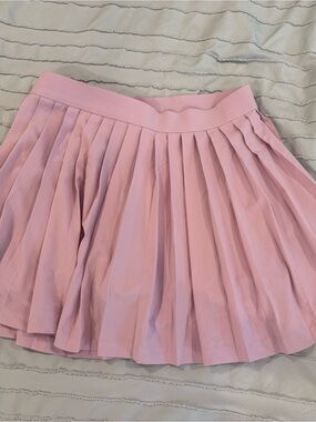 Athleta Light Pink Pleated Circle Skirt